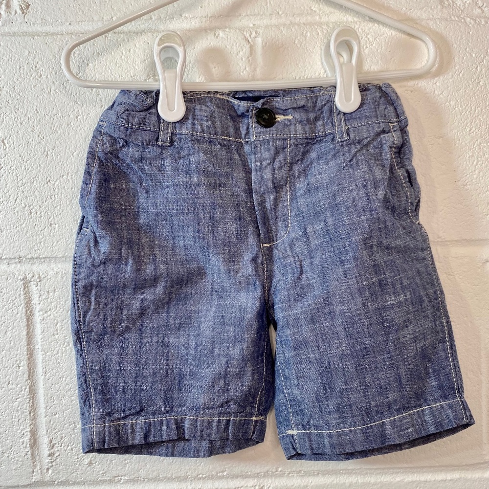 Place Children's Blue Chambray Style Shorts Size 4